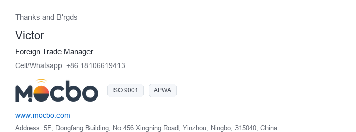 Victor — Mocbo Foreign Trade Manager